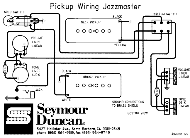Fender S Jazzmaster Jaguar, Jazzmaster Wiring Schematic